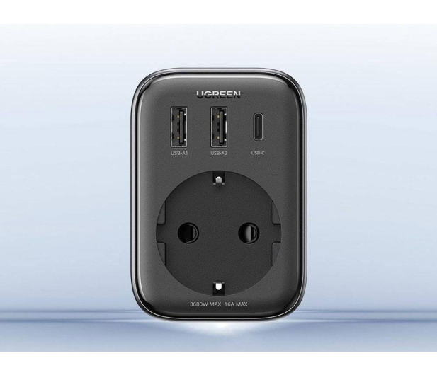 UGREEN Ładowarka sieciowa z gniazdem AC 2x USB USB-C CD314 30W - 1501498 - zdjęcie 3